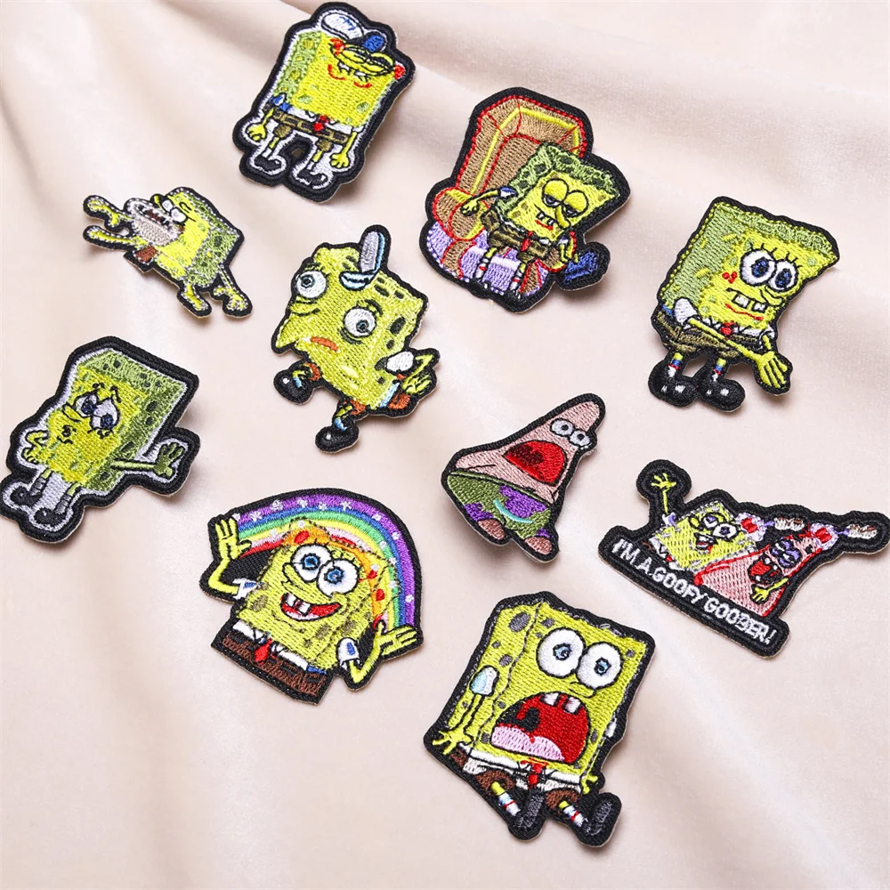 Cute Cartoon Characters Ironing Cloth Patch Embroidered Patch T-shirt Jeans Backpack Badge Sewing Fabric Patch ﻿