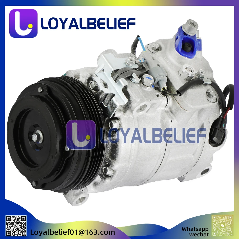 A/C Compressor For BMW 550i 750Li 750i xDrive 4.4L 2010-2015 CO 29118C 197367 198367 64509154072 64529195978