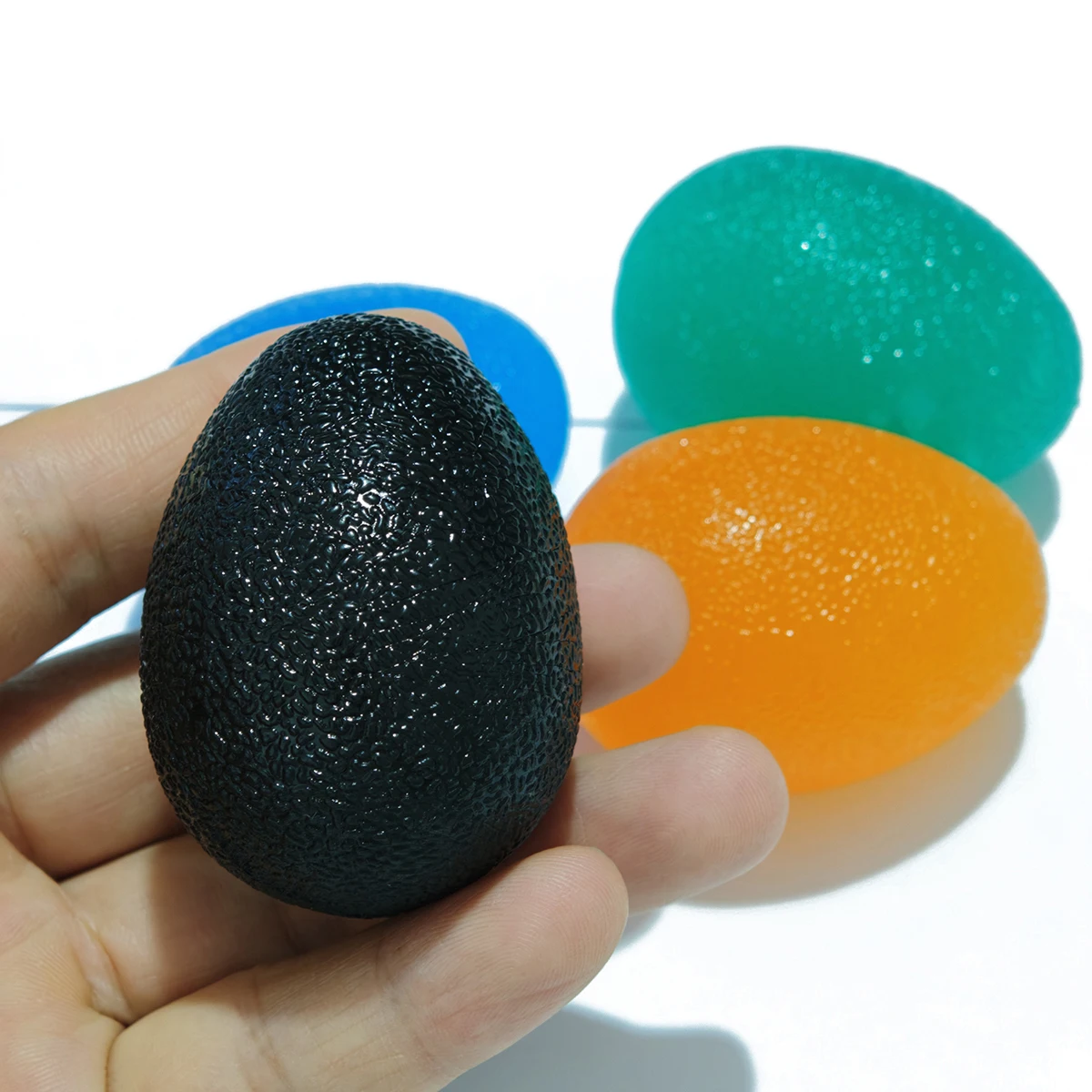 Silicone Egg Shape High Resistance Grip Ball Strong Rebound Finger Squeeze Ball Hand Strength Rehabilitation Training Exercise