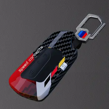 適用於大眾高爾夫8 Mk8 GTI GTD R ID3 ID4 2020的ABS碳纖維汽車鑰匙殼,附鑰匙圈保護套和裝飾蓋,汽車配件 6 最佳銷售 mk8 高爾夫 r - №6