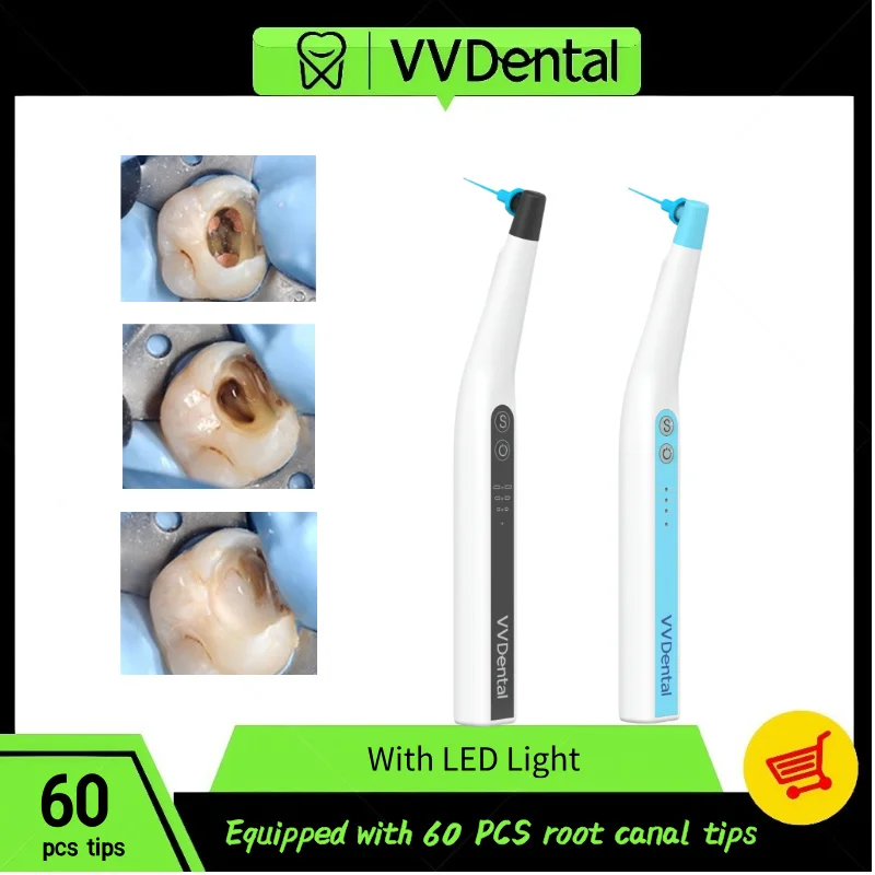 

Dental Sonic Irrigator Tip With Led Light Pulp Activator 60 Pcs Root Canal Tip Root Canal Cleaning Kit New Dental Instruments