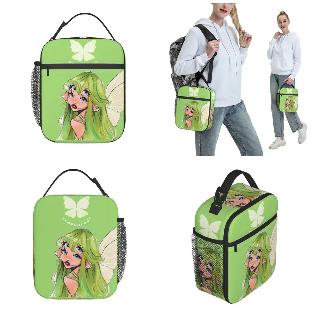 Cartoon Portals Melanie Martinez Geïsoleerde Lunchzak Voedselcontainer Zakken Herbruikbare Koeler Thermische Lunchbox Voor Schoolkantoor