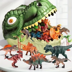Dinosaur Toys for Kids Realistic Toy with Dinosaur Figures Storage Box Large Dino Head Encased for Boys Girls & Dinosaur Lover
