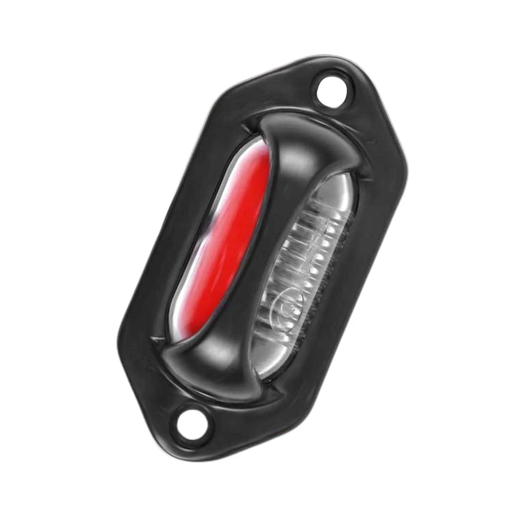 8 LED License Plate Lamp IP67 Waterproof Truck Side Lamp Super Bright Truck Number Plate Light 4500K Dual Color Automobile Parts