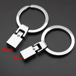 10pc/lot silver color 8mm 10mm Keychain Connector Keyring Charms DIY Alloy Accessories Fit For Belt Keychain Jewelry Making