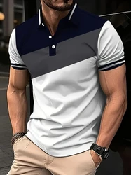 Fashion 3d Print Men's Polo Shirt Summer Print Short Sleeve Golf Wear Casual Buttons Pullover T-Shirts Male Business Clothing