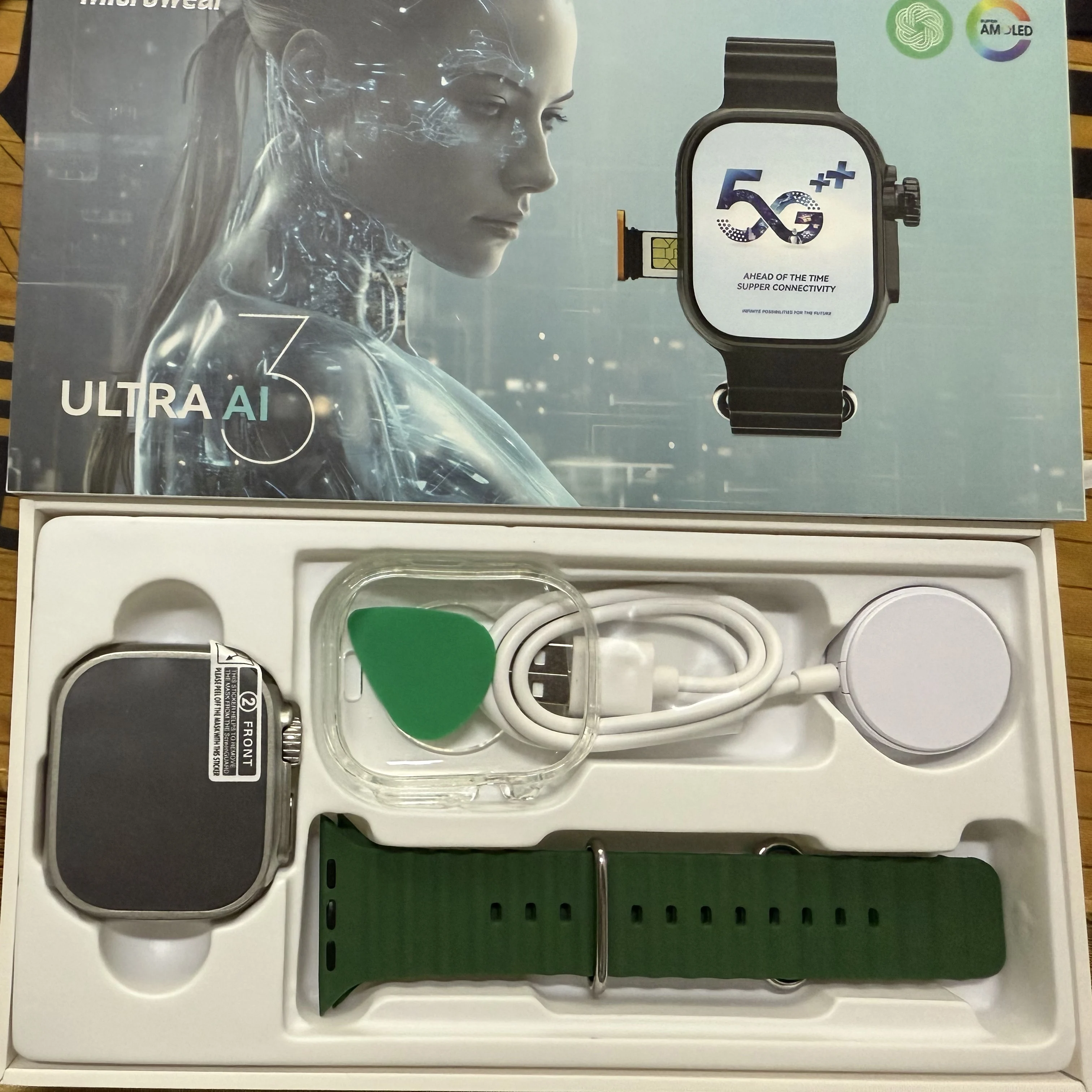 ميكرووير الترا Ai3 ساعة ذكية 5G 180 °   كاميرا دوارة Google Play GPS WIFI 2.2 بوصة Amoled HD Display 4G Calling ساعة ذكية للرجال