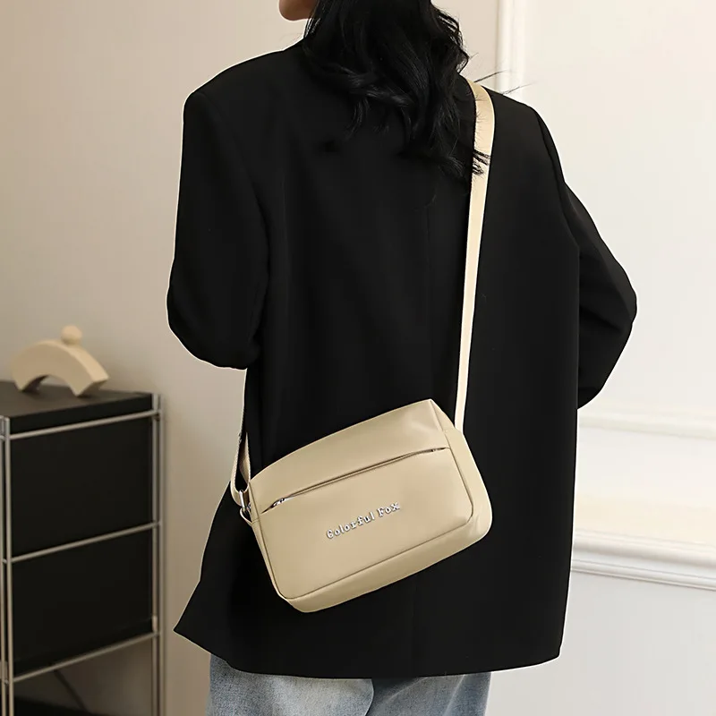 Bolso cruzado japonés de varias capas para mujer, bandolera de lujo, informal, Horizontal, para teléfono móvil, mini bolso, 2024