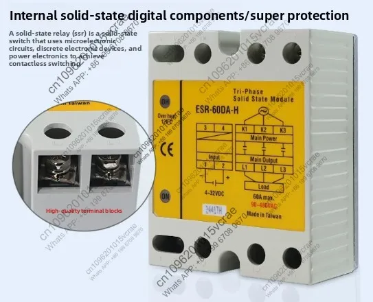 Three-phase solid state relay esr-25da esr-40da esr-60da esr-80da esr-100da conventional 380v