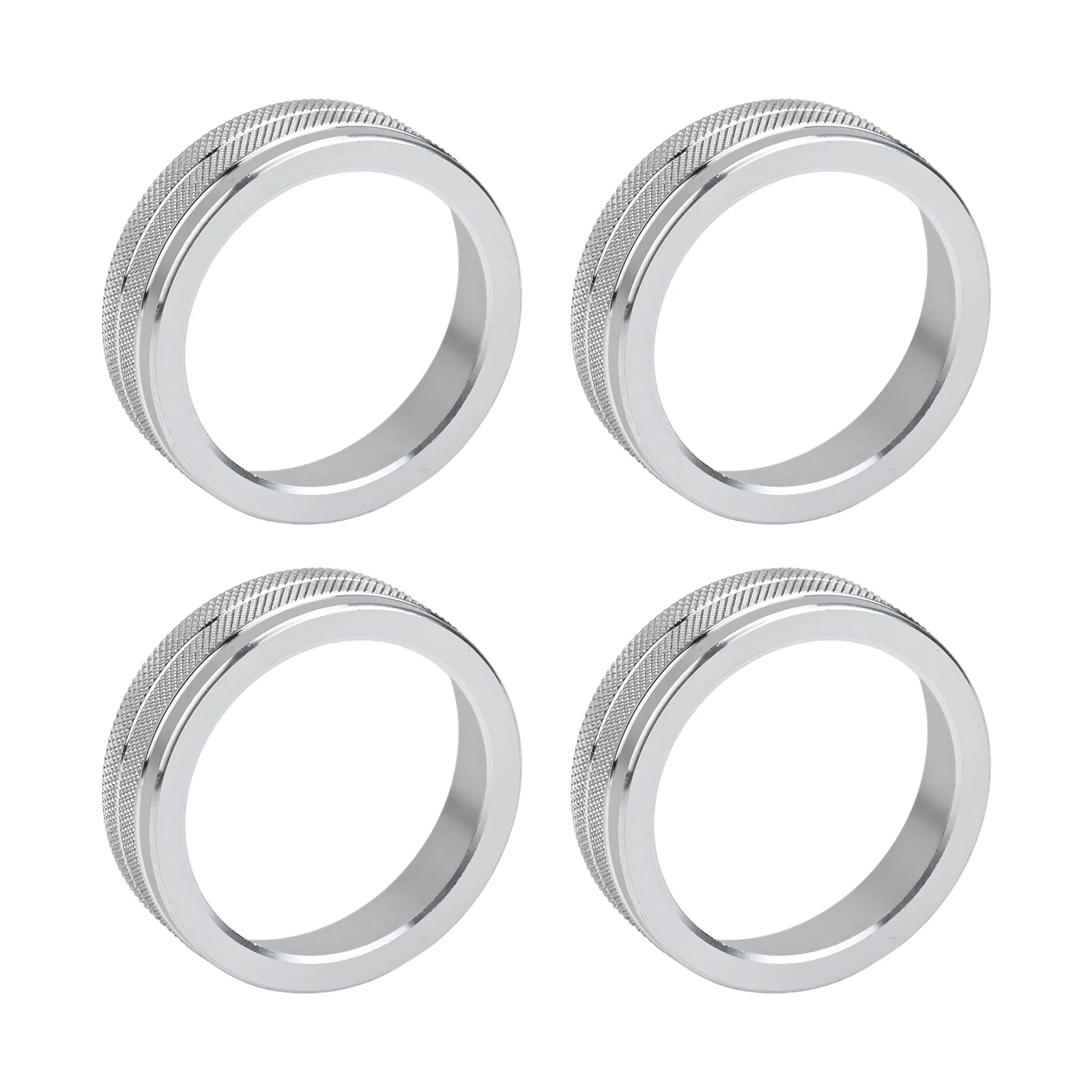 Upgrade Your For VOLVO Interior with Silver Alloy Air Conditioning and Audio Knob Covers for Models XC60 S60 S80 V40