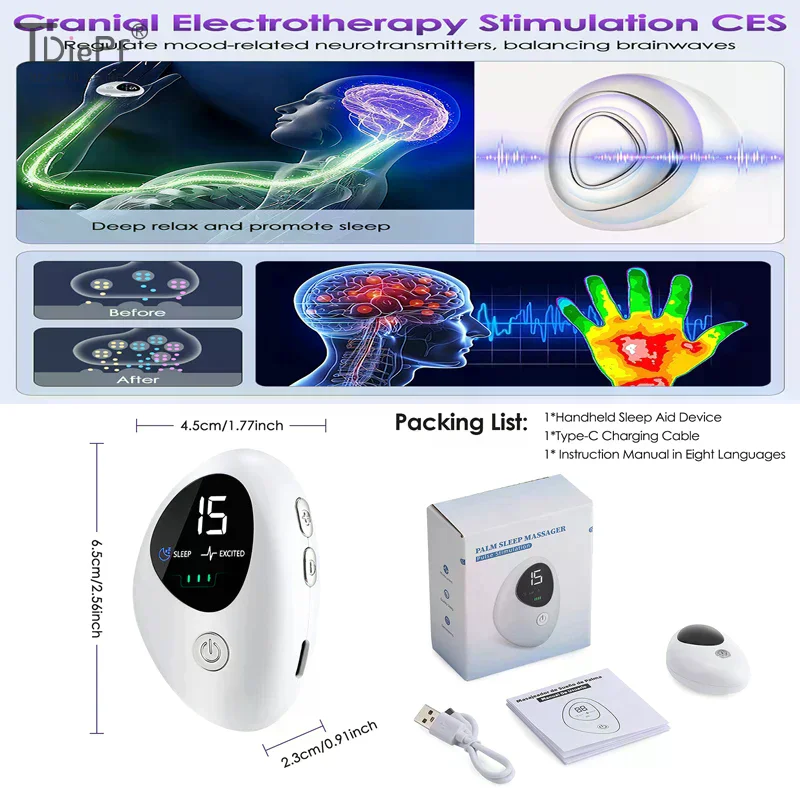 

1 * 20-управляющее вспомогательное устройство для снятия бессонницы, инструмент для помощи во время сна, ночная тревога, терапия, расслабляющее устройство для снятия давления, устройство для сна ﻿