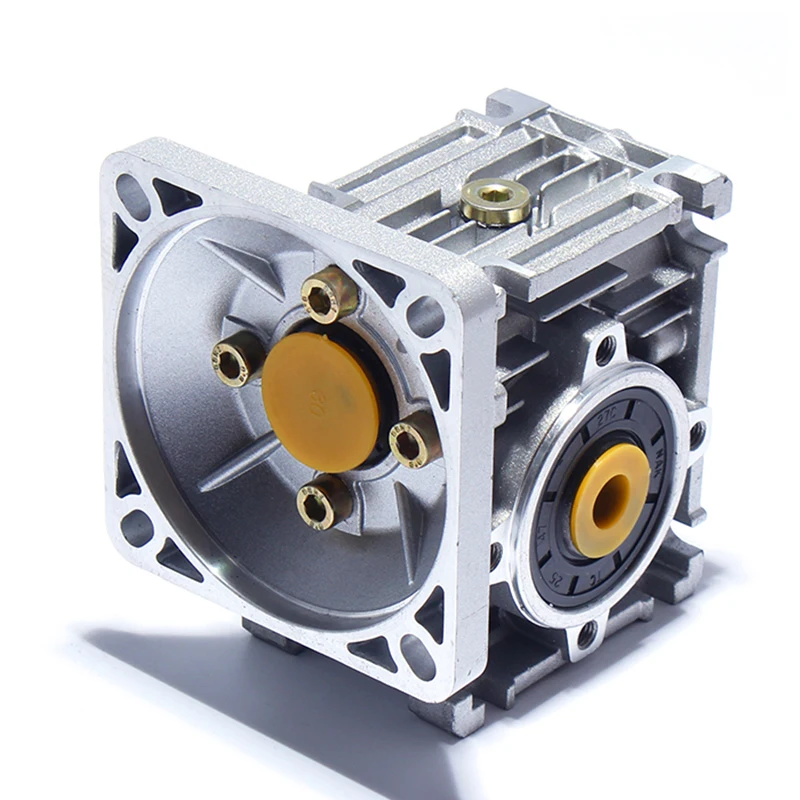 Worm Gearbox NMRV040 Reducer Gear Ratio 5:1-100:1 Output 18mm Shaft Reducer Suitable For Nema34, 60ST Servo Motor, Geared Motor.