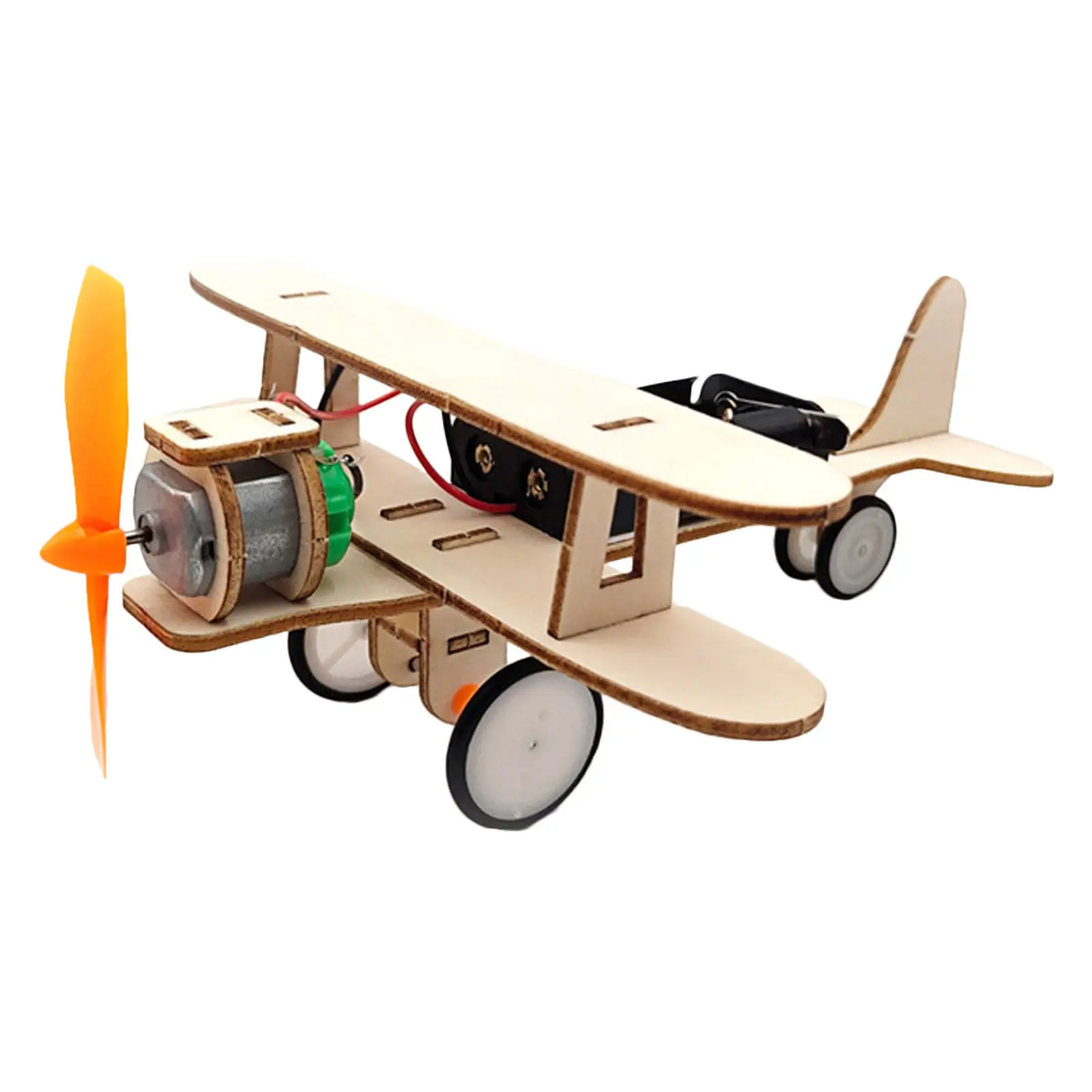 

1Set Electric Glide Airplane Educational DIY Wooden Assembly Plane Train Kids Observation Thinking Analytical Skills