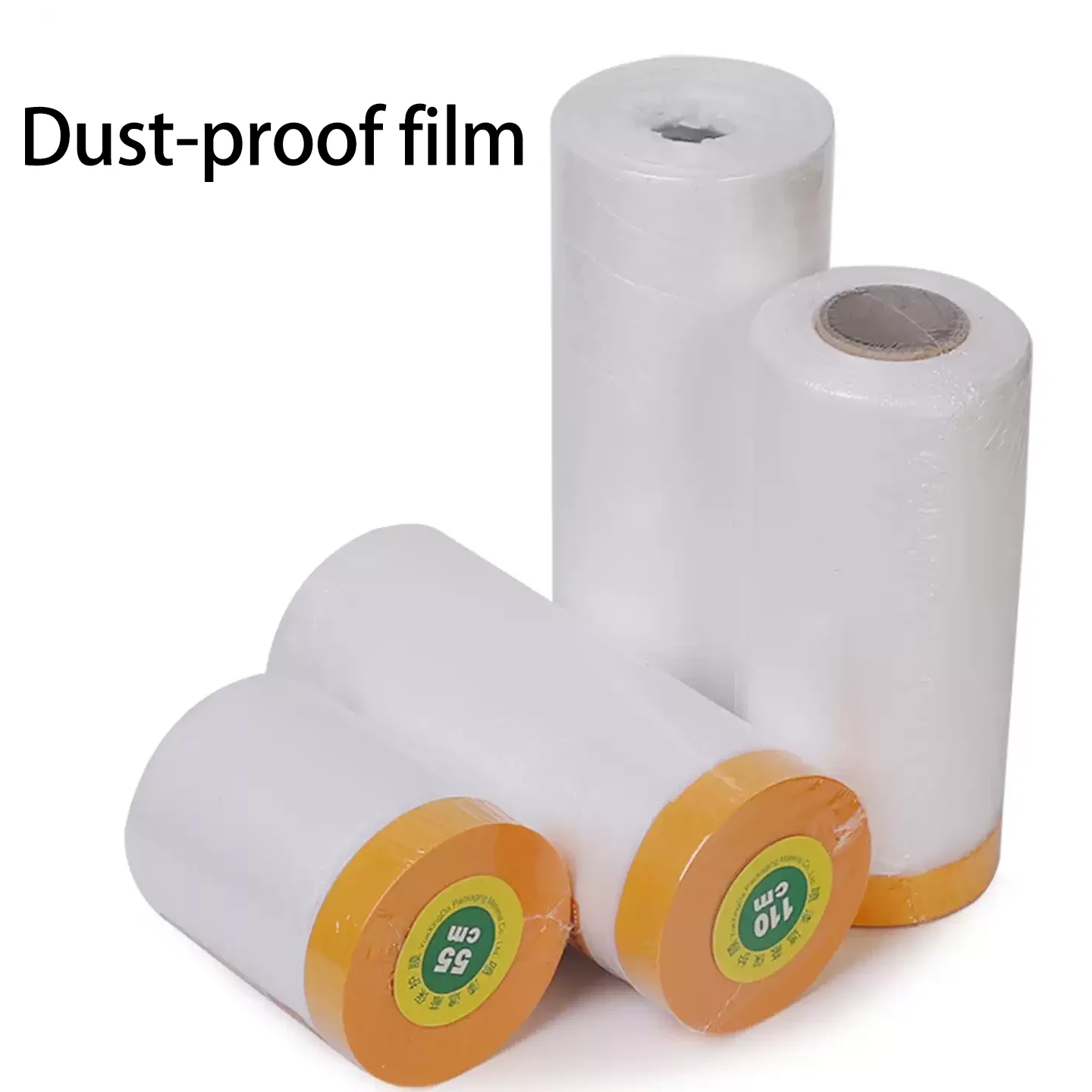 

Masking film and paper tape for car decoration, dust prevention, furniture painting, paint protection, and wall protection