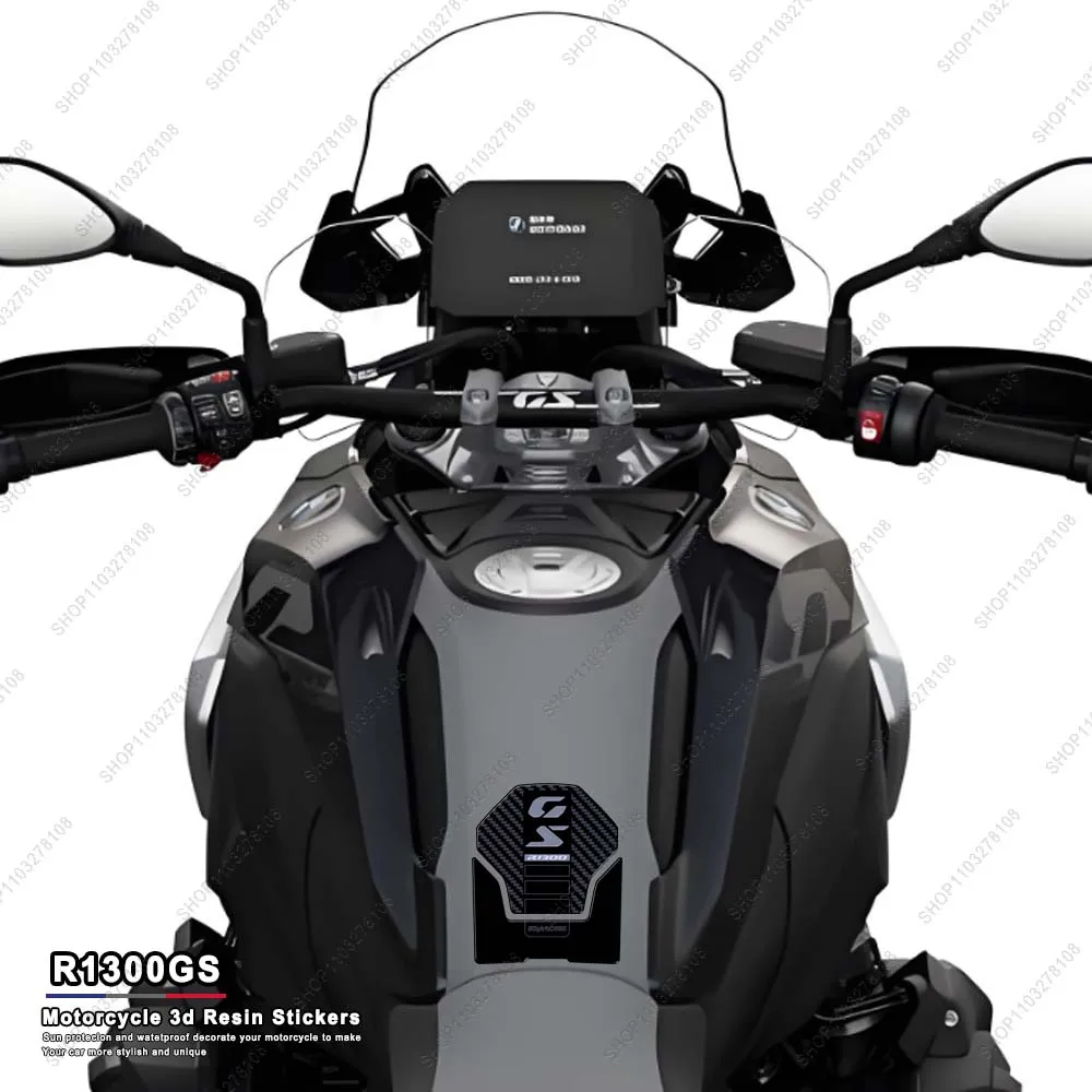 

For Bmw R 1300 GS R1300GS 2024 Motorcycle Anti slip Tank Pad Side Traction Pads Protector Sticker 3D gel Resin Stickers kit
