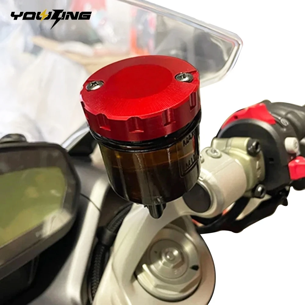 For Ducati 848 EVO Panigale 1098 S R 959 899 1299 1199 Panigale Front Rear Brake Cylinder Cover Reservoir Oil Fluid Cap Tank Cup
