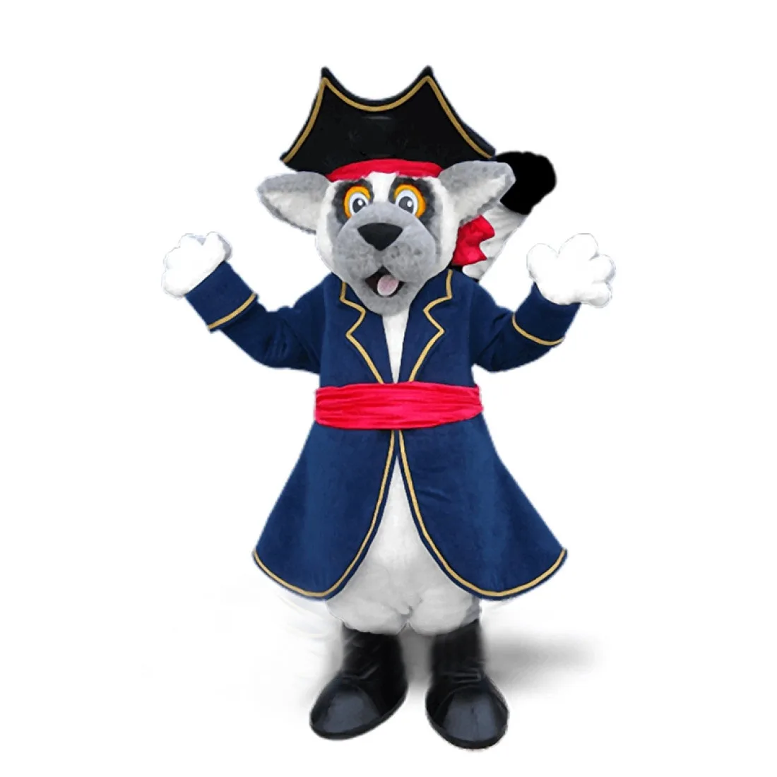 

Lemur Pirate Mascot Costume Custom Quality New Lemur Theme Cartoon Anime Cosplay Fancy Dress for Holiday Carnival Party Games