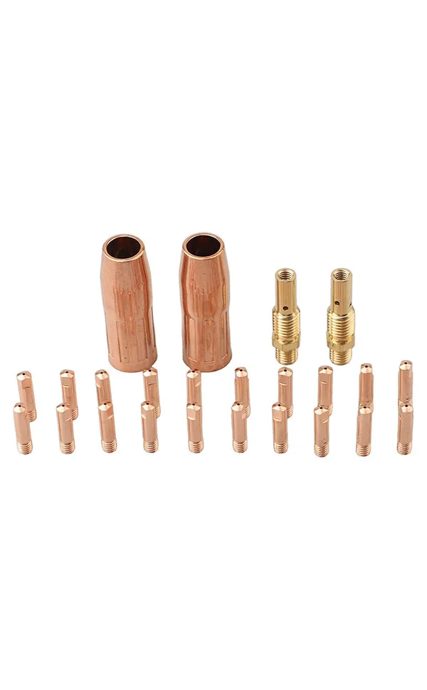 22pcs Contact Tips Kit 11-35 0.035inch For Mig Welding Machine Accessories Gas Nozzles Diffusers Power Tools Welding Spare Parts