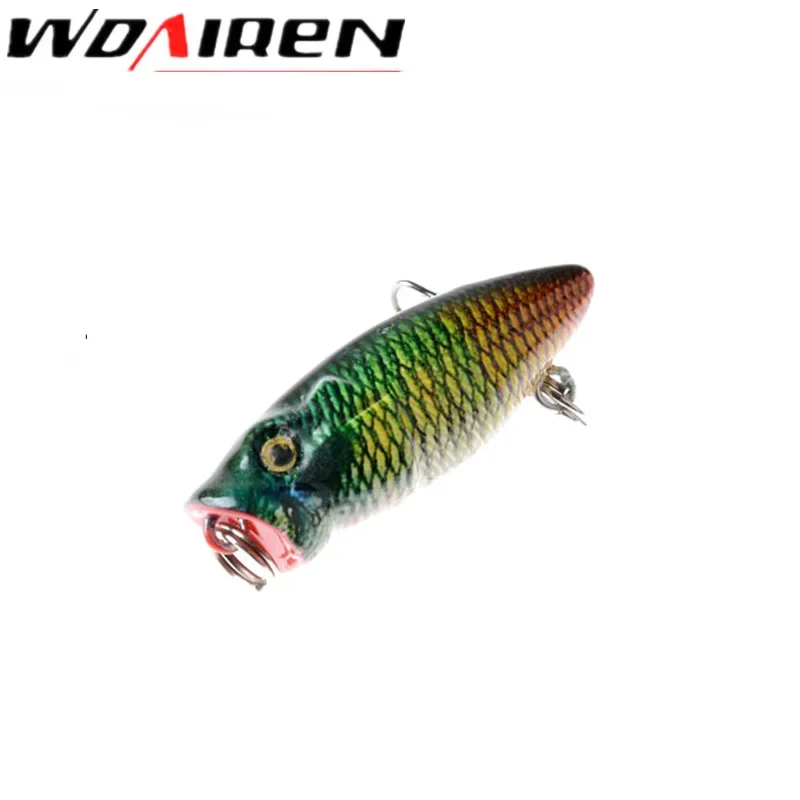 Popper mini realista con plumas – Señuelo superficie 3,5cm - imagen 5