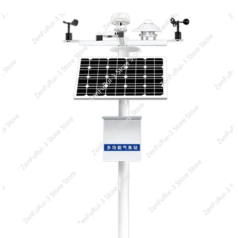 Smart Agricultural Weather Station Farmland Greenhouse Outdoor Soil Temperature, Humidity and Rainfall Monitoring Equipment