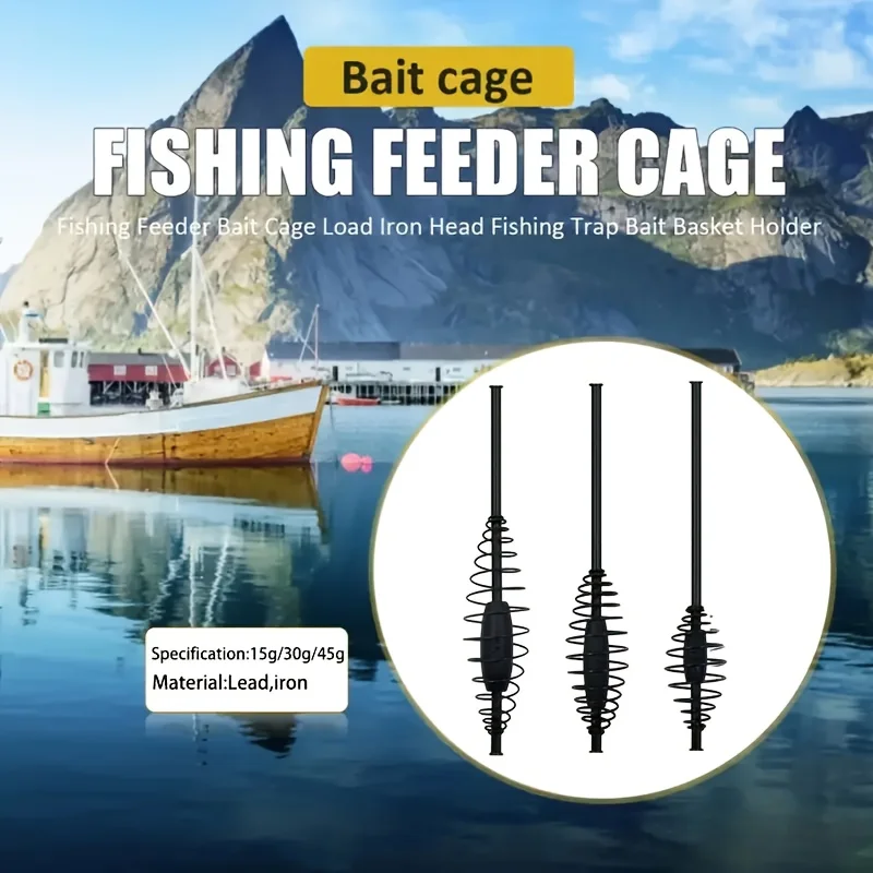 YOTO Comedero jaula carpa con plomo – Alimentador pesca gruesa - imagen 3