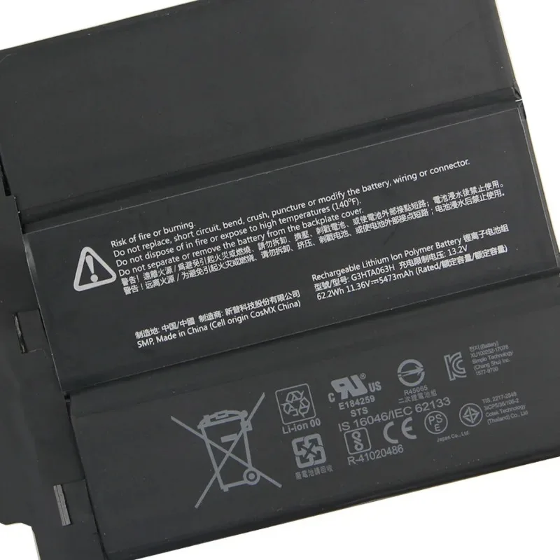2025 Brand New Replacement Battery 5254mAh G3HTA062H G3HTA063H For Microsoft Surface Book 3 15