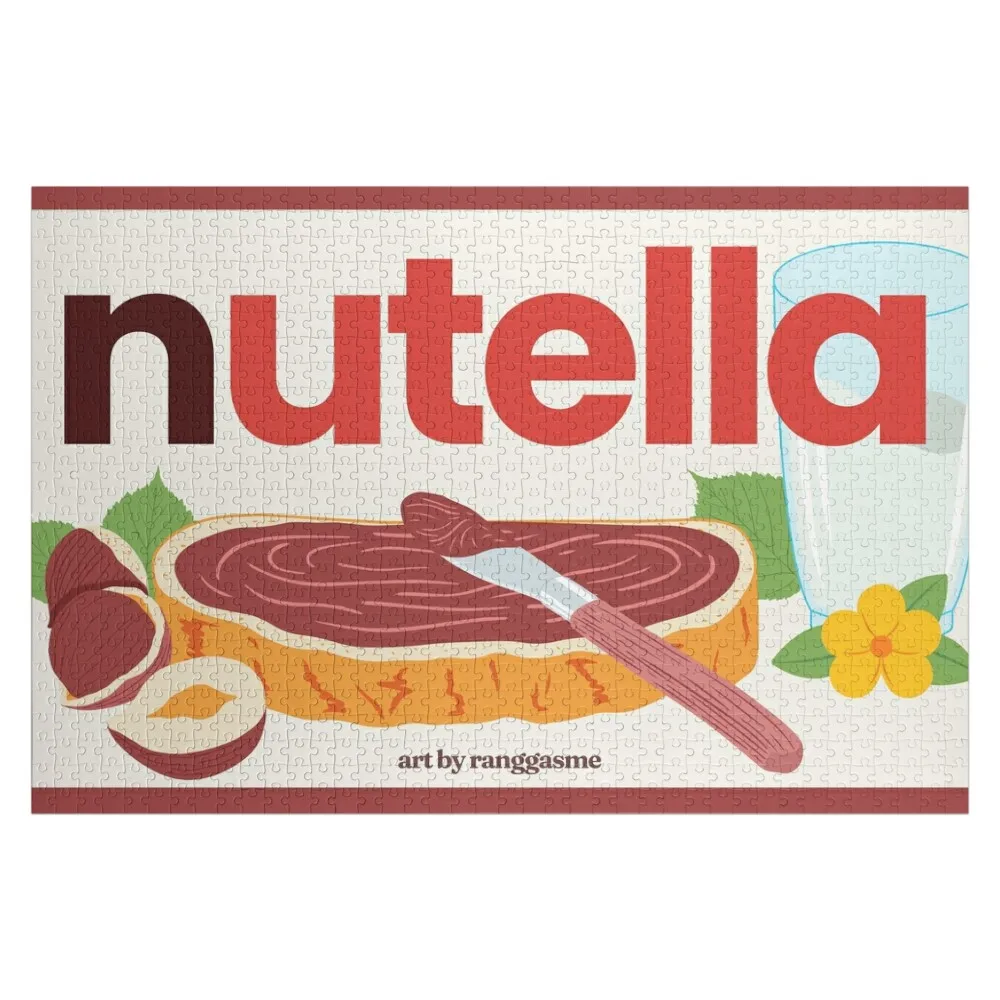 

Nutella - Jar Chocolate Hezelnut Cocoa Spread Jigsaw Puzzle Customizeds For Kids Custom Gift Personalized Baby Toy Puzzle