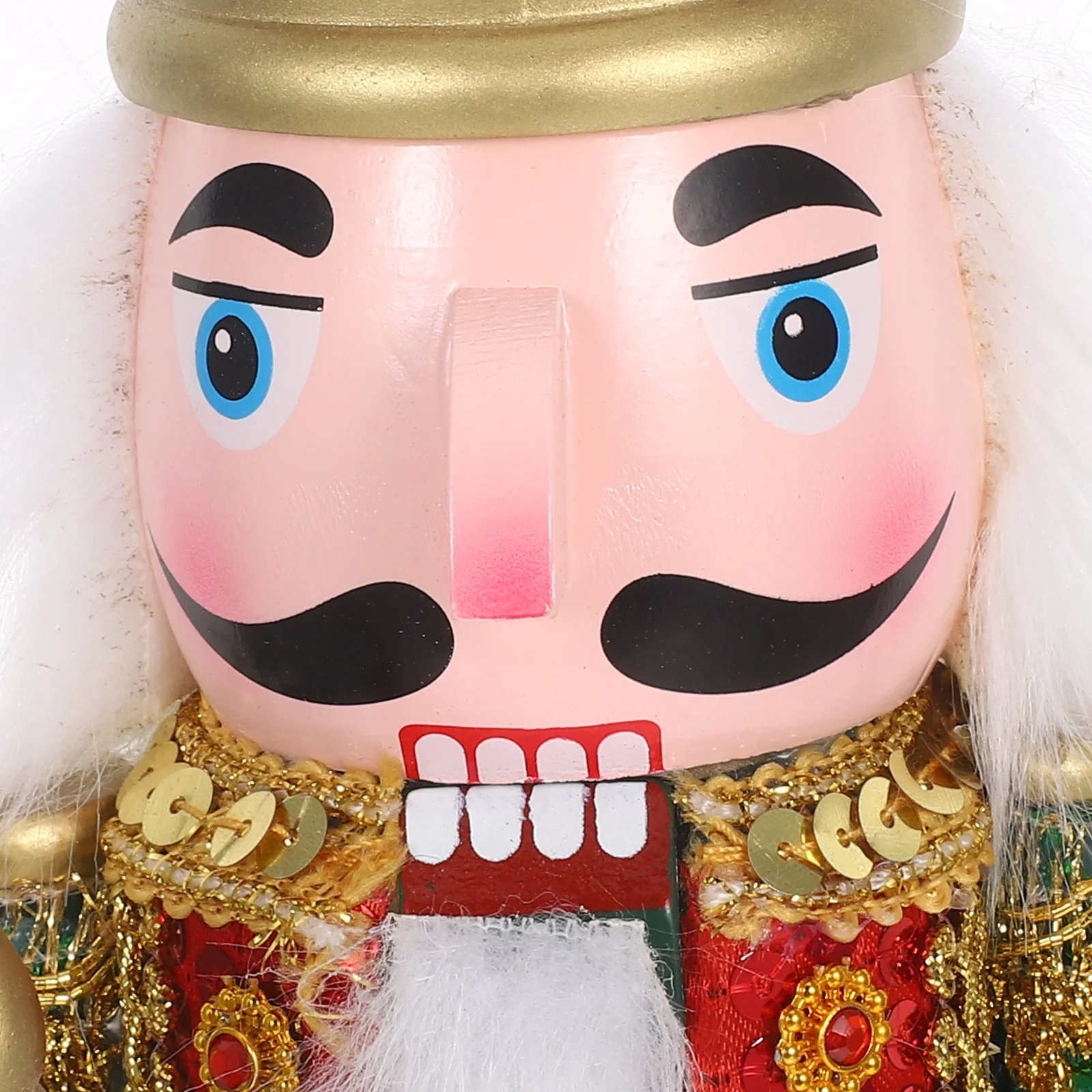 عيد الميلاد كسارة البندق الديكور 38 سنتيمتر الحرفية الخشبية الملونة عيد الميلاد الجدول محور رمز الشجاعة #3