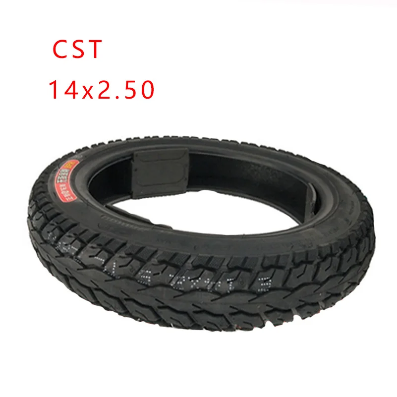 14 Inch CST Tubeless 14x2.50 8PR Electric Scooter Tyres 2.50-10 Vehicle E-Bike  Scooters Accessories Replacement Tires