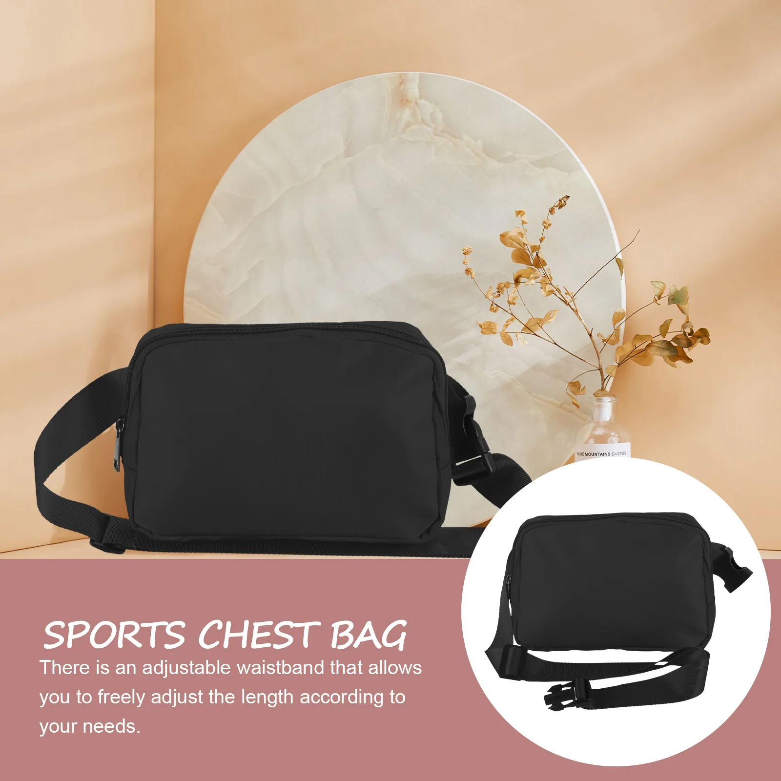 4 Count Chest Bag Diagonal Adjustable Waist Travel Miss Outdoor Multifunctional Storage Cross Body