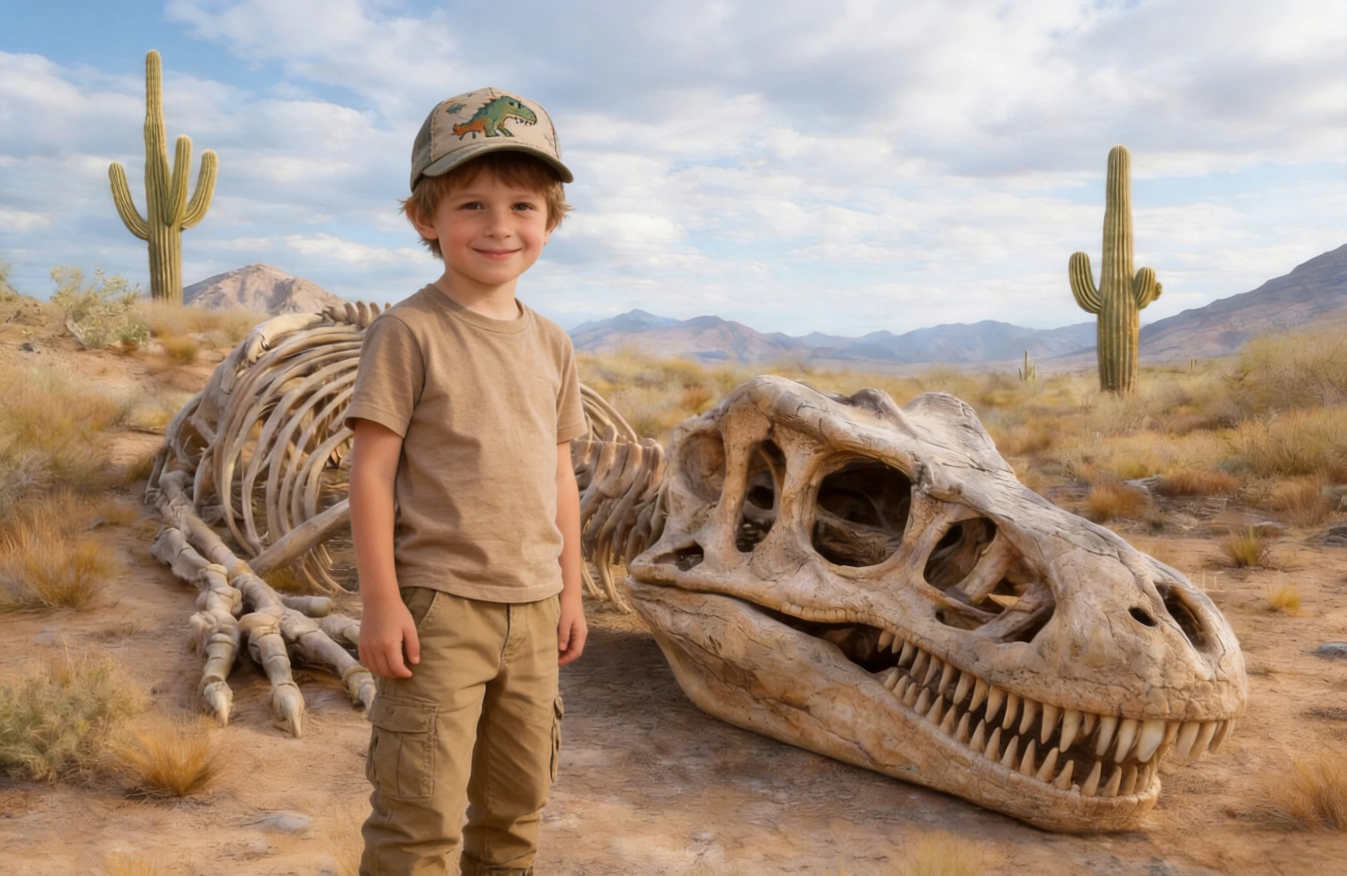 Jurassic Dinosaur Fossil Desert Skeleton Archaeology Photography Backdrop For Little Boys Explorer Kids Party Photo Background