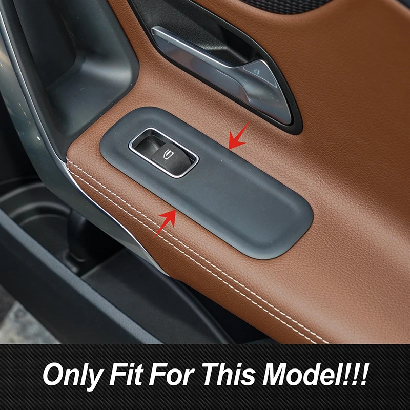 Stainless Steel Window Glass Lifting Buttons Frame Decoration Cover Trim For Mercedes Benz A B Class W177 W247 CLA C118 GLA H247