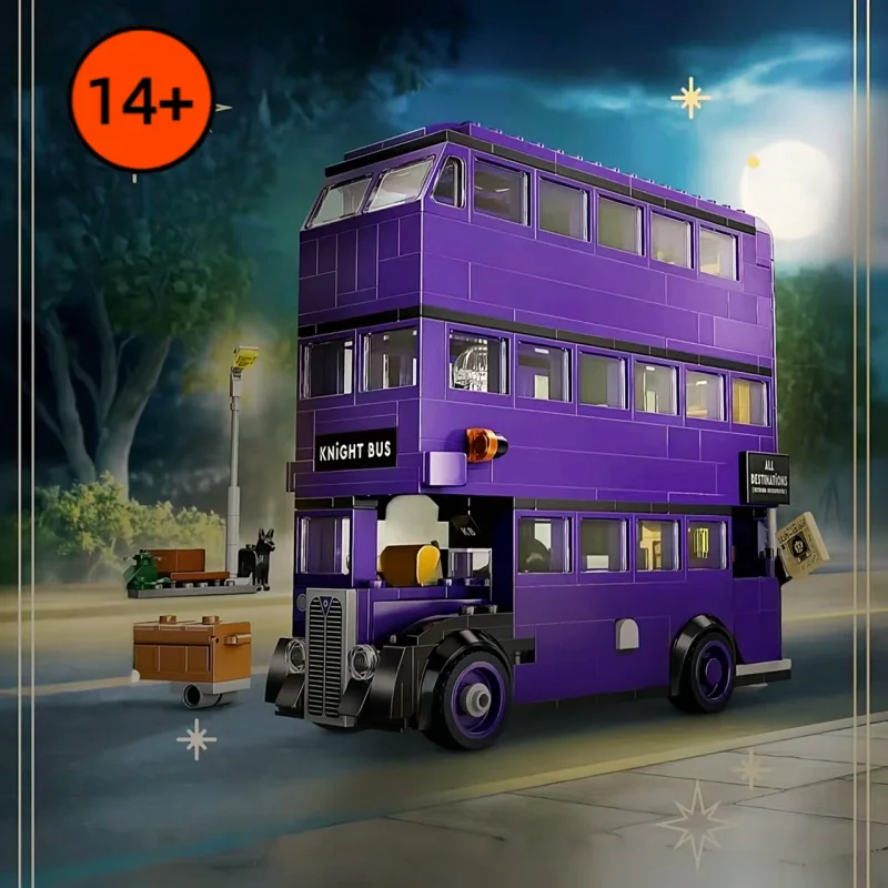 

New Arrival 499PCS Knight Bus Adventure Magic Wizarding World Building Blocks Model Home Decor Toys Birthday Gifts