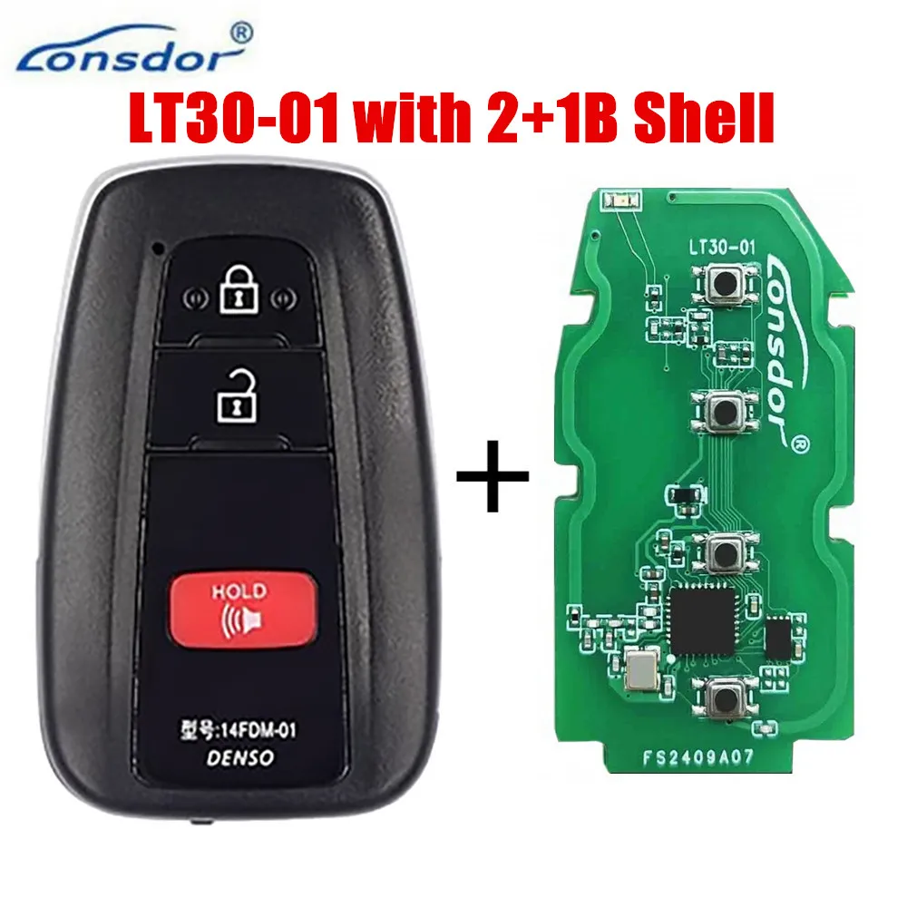 New Lonsdor LT30-01 Smart Remote PCB Board 2000/2661/1320/2550/0110 for Toyota 4A Key By K518 Pro/ISE KH100+ KW100 Programmer