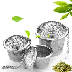 304 aço inoxidável chá bola filtro de malha infusor ervas filtro chá folha spice chá filtro para bule cozinha ferramenta