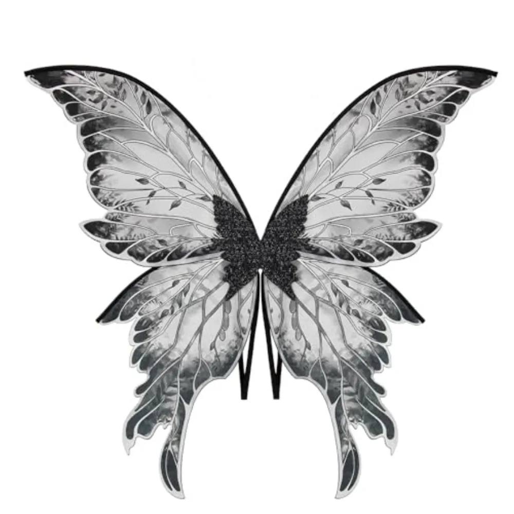 New Organza Princess Fairy Wings Dress UP Lightweight Sparkling Angel Wings Colorful Sparkling Elf Cosplay Wing Party Props