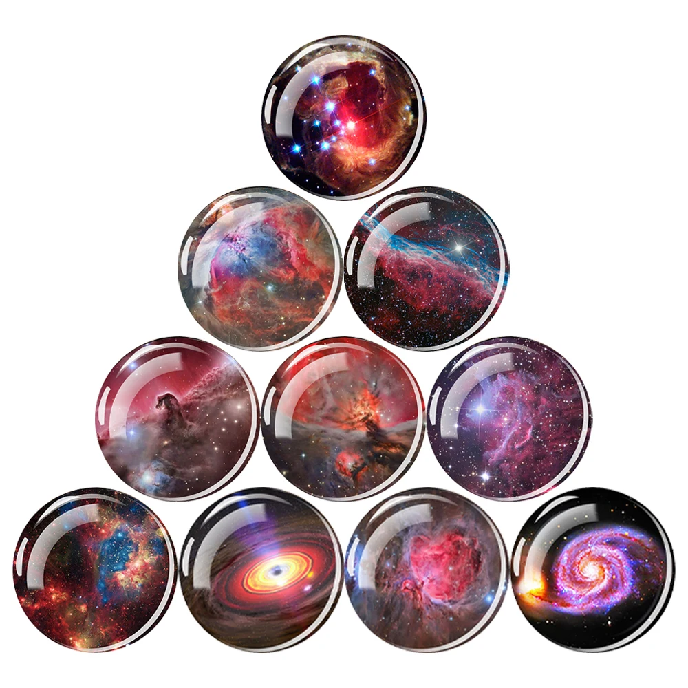 Multicolor Planet Galaxy Refrigerator Magnets Pink Universe Outer Space Glass Magnet Fridge Stickers  Astronomical Home Decor