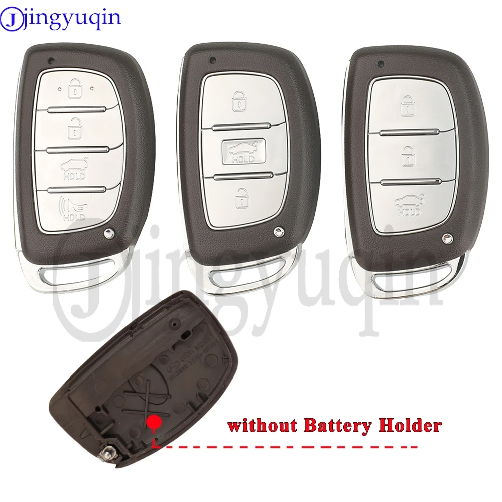 Jingyuqin Für Hyundai Tucson Elantra Sonata IX35 Accent Kona SantaFe HB20 I10 Ioniq KD VVDI Schlüsselgehäuse ohne Halterung