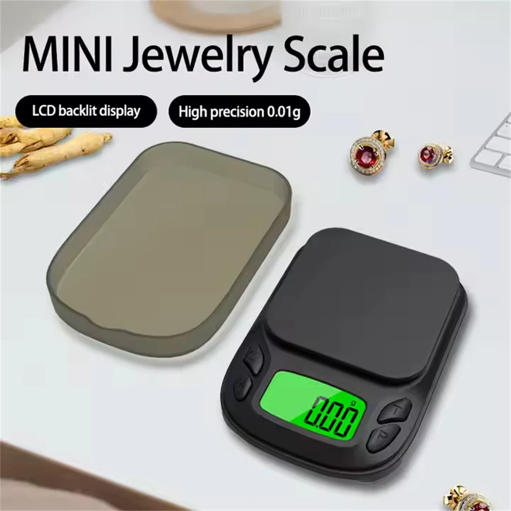 Precision Pocket Scale-Digital Gram Food Jewelry Ounces/Grains Scale with Backlit LCD-Mini Scale for Travel - 0.01g Precision