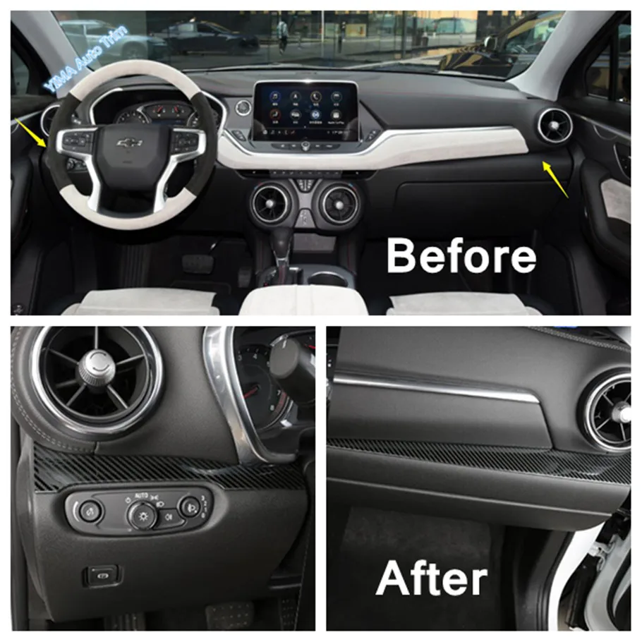 

Armrest Window Glass Lift Button Cover Trim Transmission Shift Gear Decoration Frame For Chevrolet Blazer 2019 2020 2021 - 2023