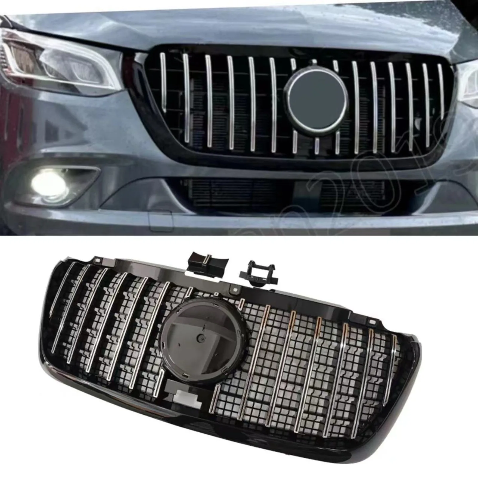 For Mercedes Benz Sprinter Front Grille 1500 2500 3500 W907 W910 2018-2022 Chrome