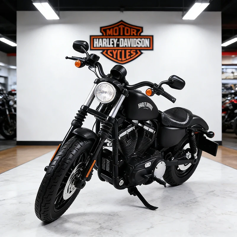 

Maisto 1/12 Harley Davidson SPORTSTER IRON 883 2014 Motorcycle Model Toy Vehicle Collection Shork-Absorber Off Road Toys Car