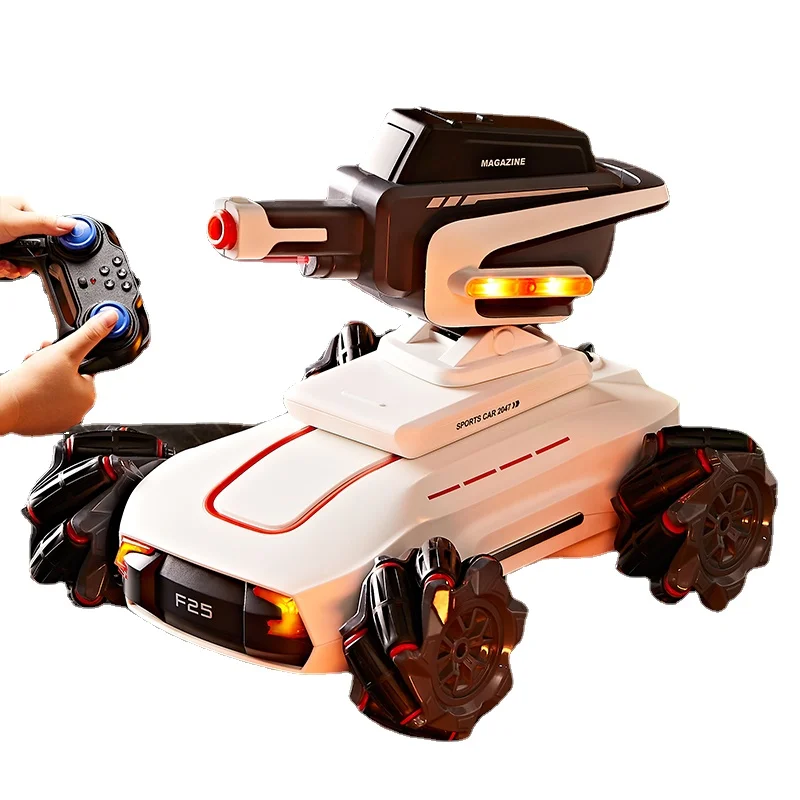 

Yy Remote-Control Automobile Can Launch Water Bomb Gun Battle Tank Four-Wheel Drive Racing Car