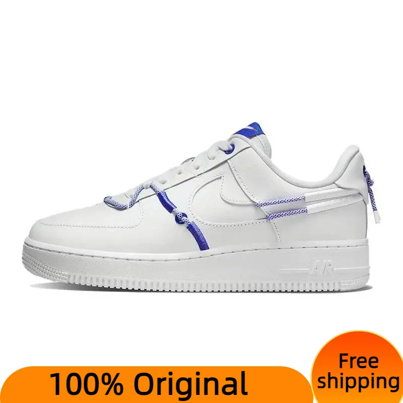 Nike Air Force 1 Low '07 LX White Orange Blue Women's Sneakers shoes DH4408-100 With Original Box