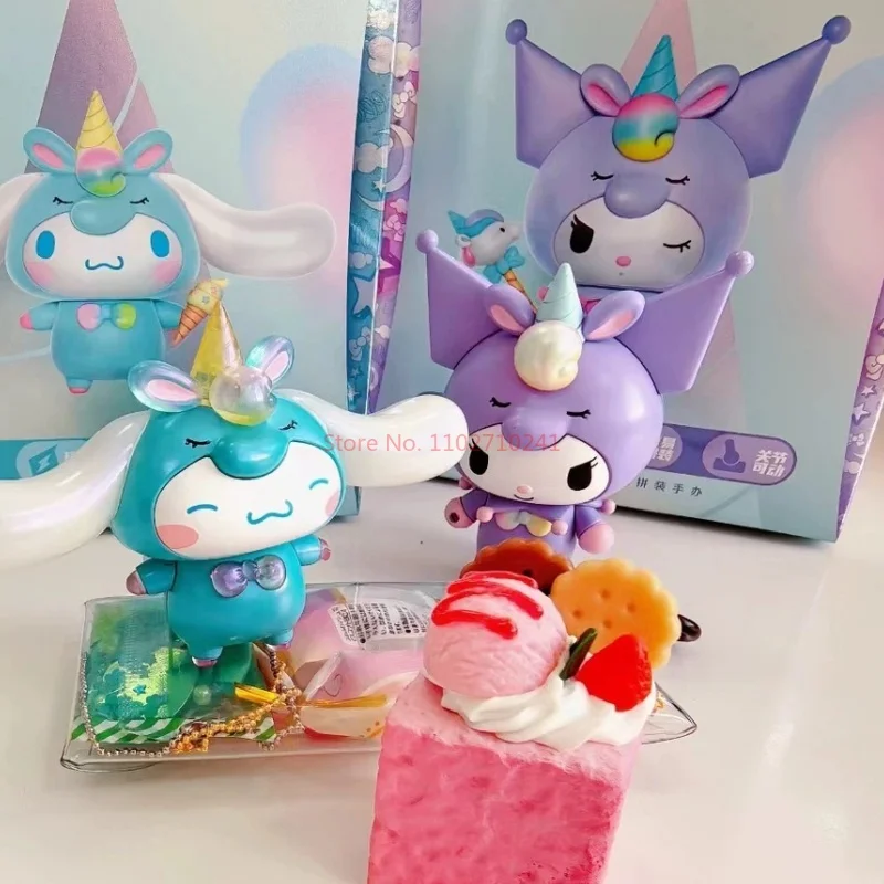 Sanrio neues Einhorn montiert Süßigkeiten Fabrik trend ige Figur Big-Eared Zimt Hund Hallo Kitty Kuromi Melodie Geschenk