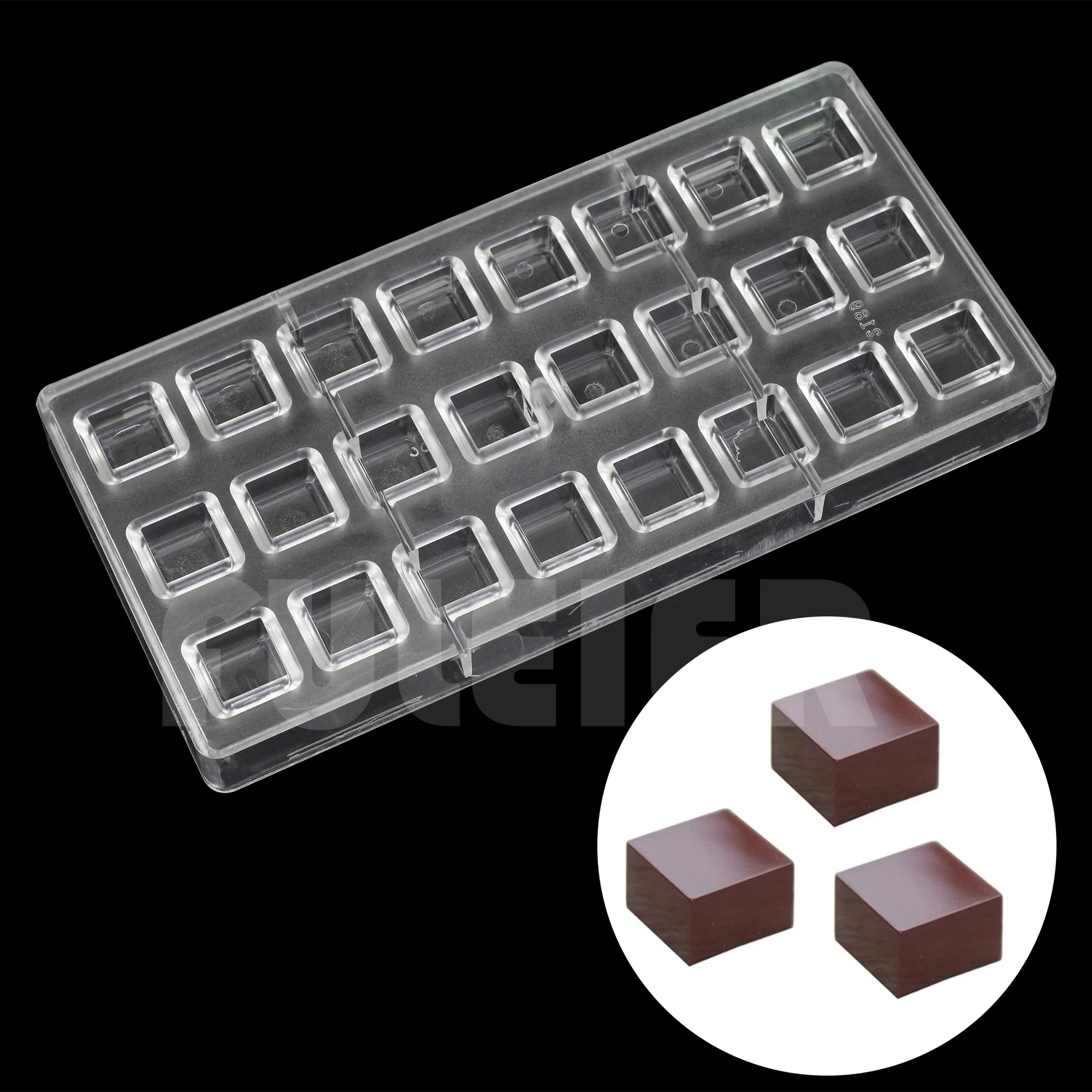 3D Polycarbonate Chocolate Mold For Baking Candy Bar Mould Sweets Bonbon Chocolate Cake Decoration Confectionery Tool Bakeware