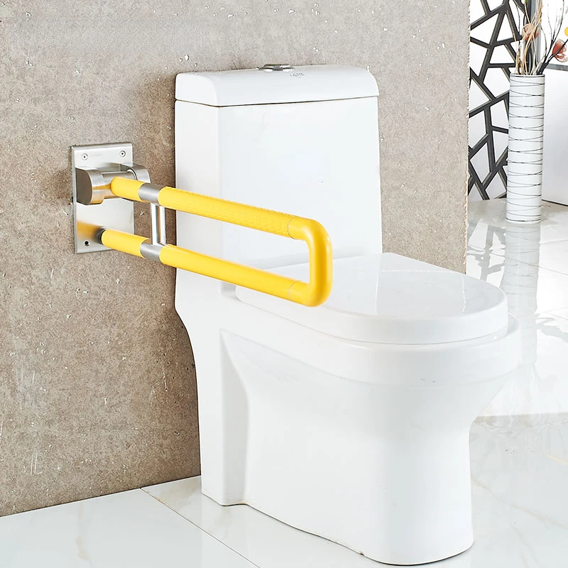 12mm Base Customized Non-Slip Barrier-Free Folding Armrest Bathroom Handle Bathroom Toilet Bowl Toilet