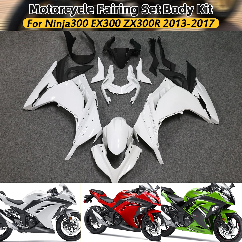 For KAWASAKI Ninja300 EX300 2013 2014 2015 2016 2017 Sportbike Protective Cover Ninja 300 13-17 Fairing Kit Motorcycle Fairing S