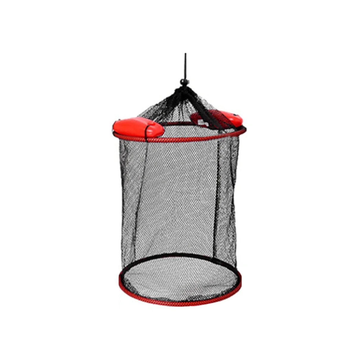 New Floating Fishing Basket Foldable Floating Fish Basket Portable Mesh Fish Bucket Storage Bag Floating Woven Fish Basket,A
