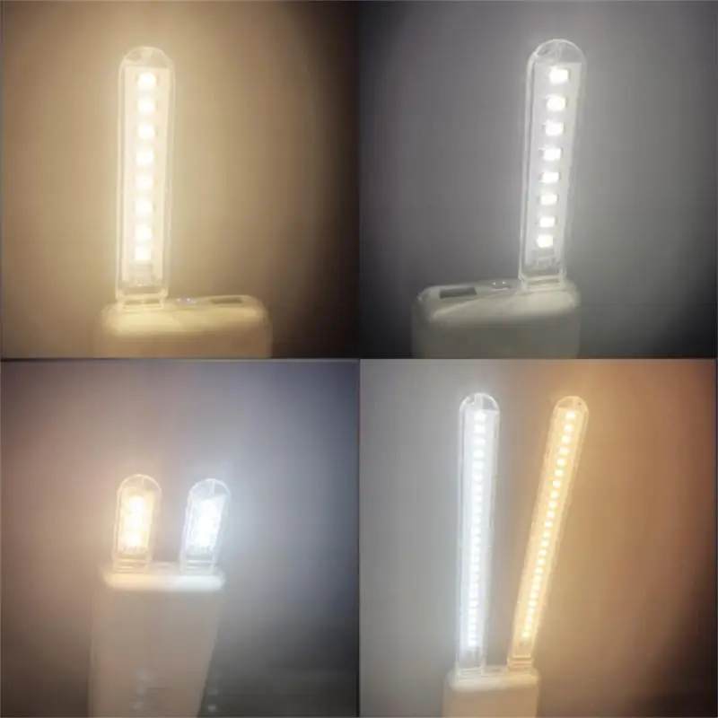Mini Portable LED USB Book Light Ultra Bright 5V Power Reading Book Lamp 2-24 LEDS Lights For PC Power Bank Laptop Notebook